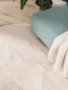 benuta Teppich Wohnzimmer Furry Beige ø 200 cm rund Produktbild-Vorschau 3