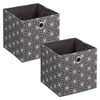 Contenitore in tessuto Relaxdays, set da 2 pezzi, motivo Anteprima dell’immagine prodotto 1