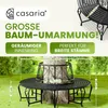 Banc de jardin rond noir Ø160 cm acier thermolaqué robuste Voir les images du produit 3