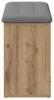 vidaXL Lavica na topánky Artisan dub 102x32x50 cm Materiál Náhľad obrázku produktu 5
