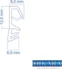 Fensterdichtung | 5mm Nutbreite 12mm Falz | Farbe weiß | Produktbild-Vorschau 3