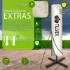 tillvex® Hliníkový slnečník Obdĺžnikový Ø 330 cm Béžový + Náhľad obrázku produktu 5