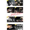 Collage of images showing the installation of car pedal covers. Produktbild-Vorschau