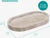 Navaris Travertin Tablett oval - Langlebig und stilvoll - Produktbild-Vorschau 7