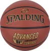 A close-up, front-facing view of a Spalding basketball against a white background. Produktbild-Vorschau