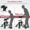 COSTWAY 2in1 Rollstuhl & Rollator klappbar & leicht mit Produktbild-Vorschau 5