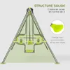 Outsunny Balançoire portique pour enfant 4 agrès avec Voir les images du produit 6