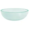 A light blue glass sink on a white background. Produktbild-Vorschau