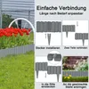 UISEBRT, lot de 12 pièces, gris, bordure de parterre en Voir les images du produit 4