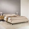 Polsterbett LAVORO Einzelbett 140x200, beige - Bett mit Produktbild-Vorschau 2