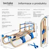tectake® Slitta in legno Vivian pieghevole, con schienale Anteprima dell’immagine prodotto 16