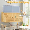 PawHut Hamsterkäfig aus Holz 3 Etagen Nagerkäfig mit Wippe Produktbild-Vorschau 6