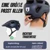 Fahrradhelm mit USB-C Rücklicht & Visier YB90 MTB City Helm Produktbild-Vorschau 7