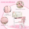 HOMCOM Ensemble bureau et chaise pour enfants, hauteur Voir les images du produit 7