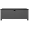 vidaXL Sitzbank mit Stauraum und Kissen Grau 105x40x45cm Produktbild-Vorschau 5