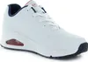 A single white SKECHERS UNO women's sports shoe is shown against a white background. Voir les images du produit