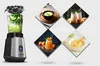 A collage featuring a blender and various food and drink preparations, including smoothies, soup, and baby food, with the brand logo visible. Produktbild-Vorschau