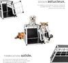Cage de transport pour chien simple dos droit - 54 x 69 x Voir les images du produit 3