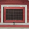 vidaXL Králíkárna červená 310x70x87 cm Borovice a jedle Náhled obrázku produktu 6