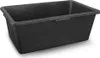 A black plastic mortar tub is shown from a diagonal angle against a white background. Produktbild-Vorschau