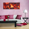 Wallario Premium Leinwandbild Glühende Kohlen im Kamin in Produktbild-Vorschau 3
