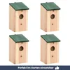 DELUKE® Vogelhaus zum Aufhängen - 4er Set | Nistkasten für Produktbild-Vorschau 6