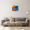 Bilder auf glas - Bäume Wiese Sommer - 40x40cm - Glasbilder Produktbild-Vorschau 7