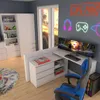 Homlando hoekbureau voor computer, wit, 130 x 120 cm, Productafbeelding-voorbeeld 9