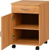 Rollcontainer Kernbuche Nachbildung Büroschrank 1 Tür #1958 Produktbild-Vorschau 1