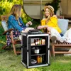 Izrielar Cucina da campeggio pieghevole con 3 cassetti, box Anteprima dell’immagine prodotto 8