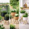 Blumentopf 3er Set Rattan Pflanztopf Blumenkasten Produktbild-Vorschau 4