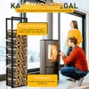 Ikodm houtrek voor open haard, 150 x 40 x 25 cm, ijzer, Productafbeelding-voorbeeld 4