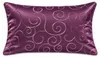 Kissenbezug 30x50 cm lila Damast Circle Deko Kissenhülle Produktbild-Vorschau 1