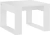 vidaXL Tavolino bianco 50x50x35 cm in materiale composito Anteprima dell’immagine prodotto 1