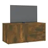 vidaXL TV-Schrank Räuchereiche 80x34x36 cm Holzwerkstoff Produktbild-Vorschau 3