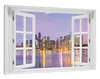 Wallario Wandbild mit Fenster-Illusion: Toronto Skyline - Produktbild-Vorschau 2
