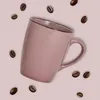 Set di 6 tazze da caffè in gres monocromatico moderno e Anteprima dell’immagine prodotto 3