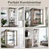 K-Möbel Glasvitrine stehend in Sonoma Eiche (176x37x33 cm) Produktbild-Vorschau 6