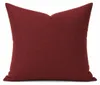 Kissenbezug 40x40 bordeaux Kissenhülle Struktur Leinenoptik Produktbild-Vorschau 1
