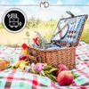 Kosz piknikowy koszyk wiklina termotorba sztućce talerze Podgląd zdjęcia produktu 7