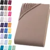 Jersey Spannbettlaken 90-100x200 cm Spannbettuch 100% Produktbild-Vorschau 1