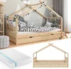 Hausbett Vitalispa Design Naturholz 90x200 cm mit 2 Produktbild-Vorschau 2