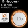 Marketing image showing a magnet icon and a circular graphic with '10x' inside, implying quantity and power. Anteprima dell’immagine prodotto