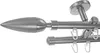 BASIT® Innenlauf Gardinenstange Edelstahl Look 16mm Produktbild-Vorschau 1
