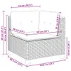 10-tlg. Garten-Sofagarnitur mit Kissen Schwarz Poly Rattan Produktbild-Vorschau 8