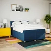 Boxspringbett mit Matratze Blau 160x200 cm Stoff Produktbild-Vorschau 4