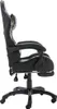 A side view of a black gaming chair with a camouflage pattern on the headrest and seat. Produktbild-Vorschau
