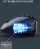 A cutaway view of a vacuum cleaner motor, highlighting its internal components with blue light. Produktbild-Vorschau