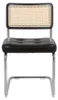 2er Set Esszimmerstühle Rattan Schwarz Modern Polster Produktbild-Vorschau 13