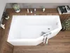 Aqua For You | Polimat Badewanne - 140x90cm - Asymmetrische Produktbild-Vorschau 8